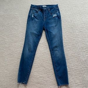 Good American good legs jeans dark blue wash